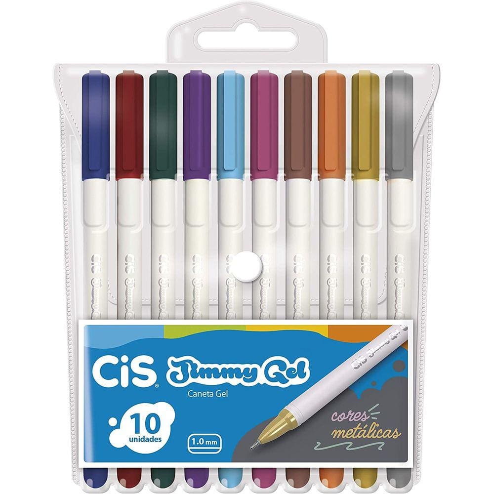 Caneta Gel Jimmy Gel 1.0mm Cis