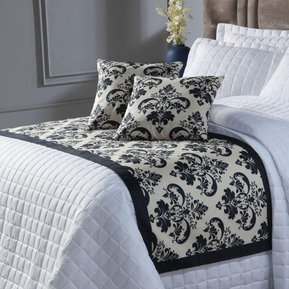 Kit Cobre Leito 5 peças com Peseira Solteiro Capa Almofada.