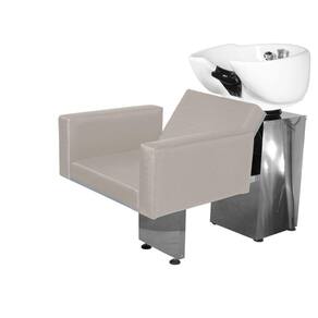 Lavatório Salão de Beleza Evidence Lisa Base Inox BrancoF