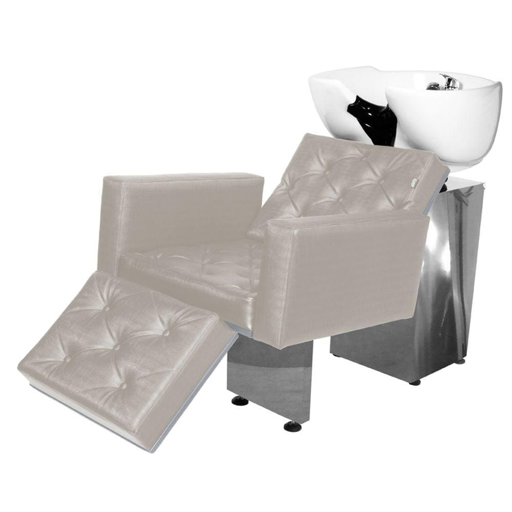 Lavatório Salão de Beleza Evidence Luxo Ap Base Inox BrancoF