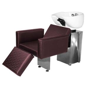 Lavatório Salão de Beleza Evidence Lisa Ap Base Inox Vinho
