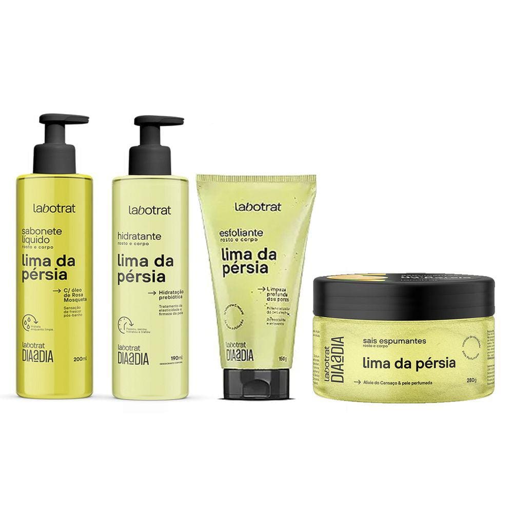 Kit De Banho De Lima Da Persia Dia A Dia Labotrat (4 Produtos)