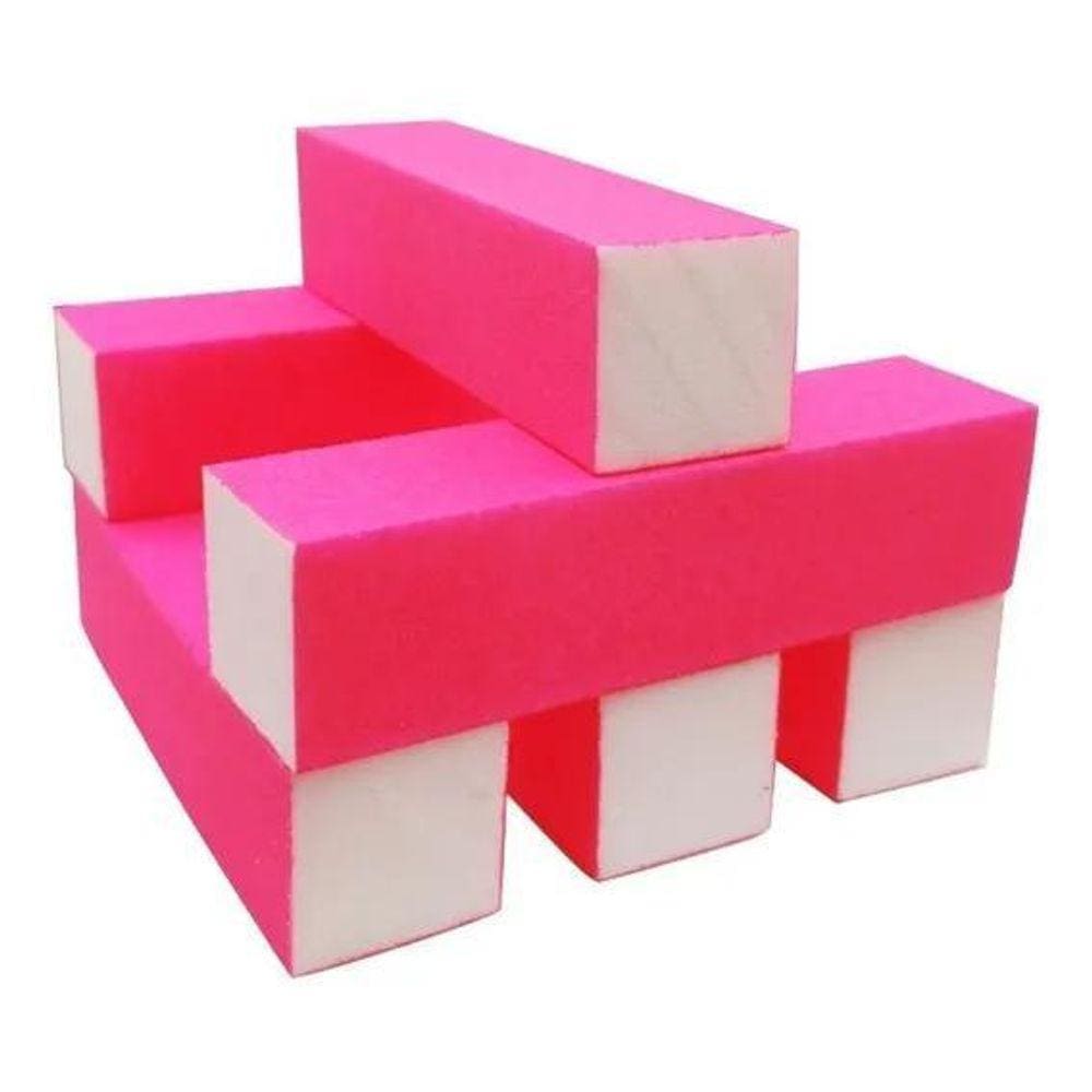 Kit 05 Lixas Polidora Bloco Unha Gel Manicure Profissional