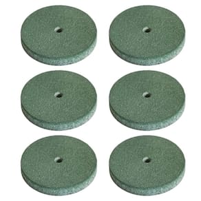Kit 6 Roda De Borracha 22Mm Polimento Médio Micro Retífica