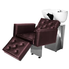 Lavatório Salão de Beleza Evidence Luxo Ap Base Inox Vinho
