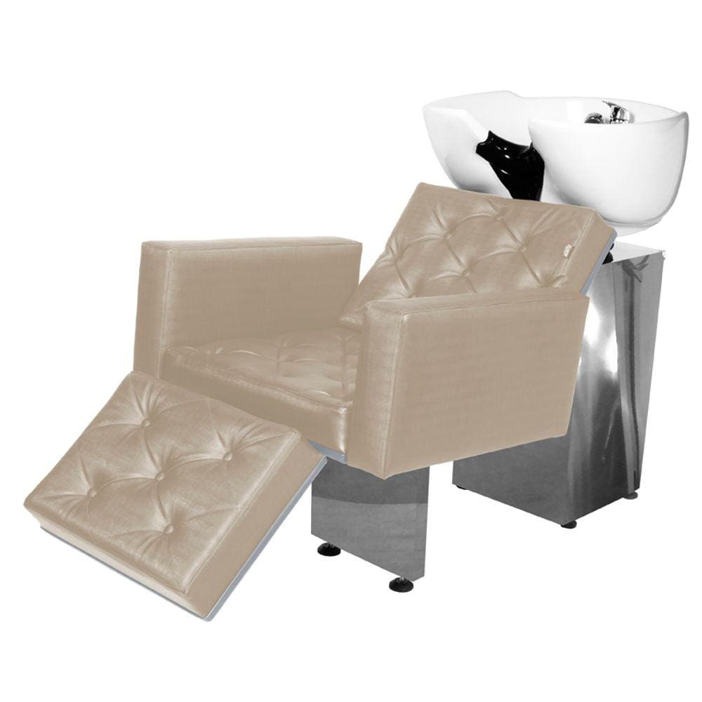 Lavatório Salão de Beleza Evidence Luxo Ap Base Inox BrancoP