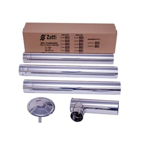 Kit Chaminé 115Mm Inox 0,43Mm Cd28 Zatti Inox