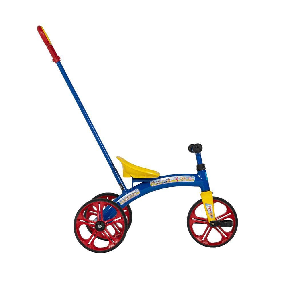 Bicicleta Triciclo Baby Dog até 21Kg Empurrador Removível Ajustável Verden Bikes