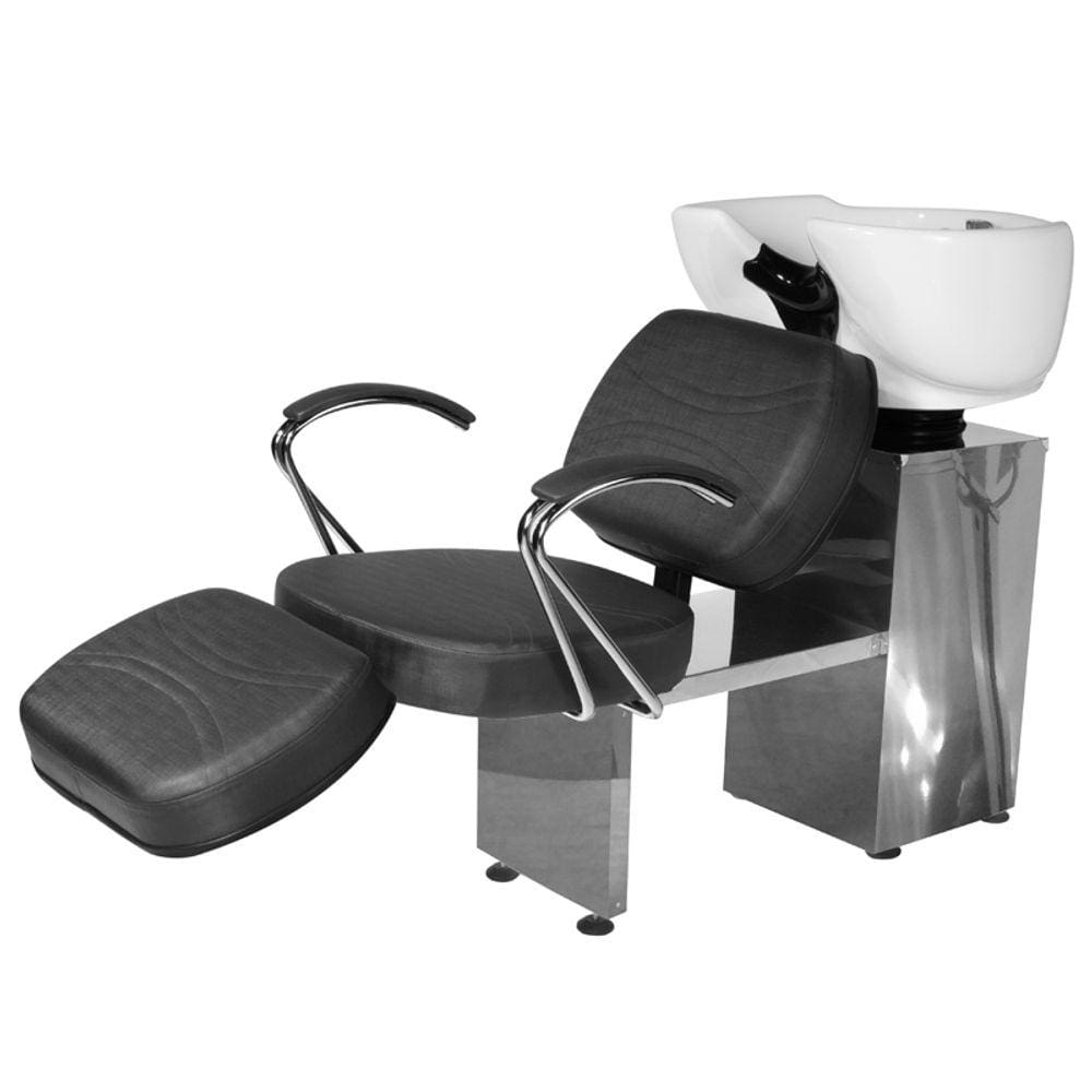 Lavatório Salão de Beleza Topázio Ap Base Inox Preto
