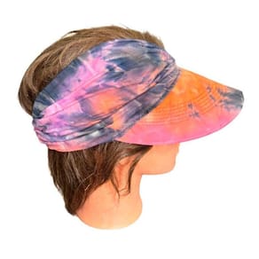 Chapeu Viseira Com Proteção Solar Colorida Turbante