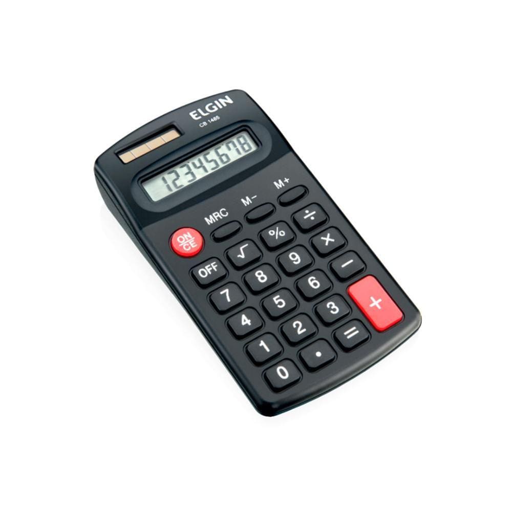 Calculadora De Bolso 8 Digitos Solar Cb-1485 Elgin [F108]