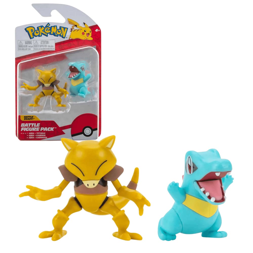 Figura Abra e Totodile Pokemon Battle Figure 5cm Sunny
