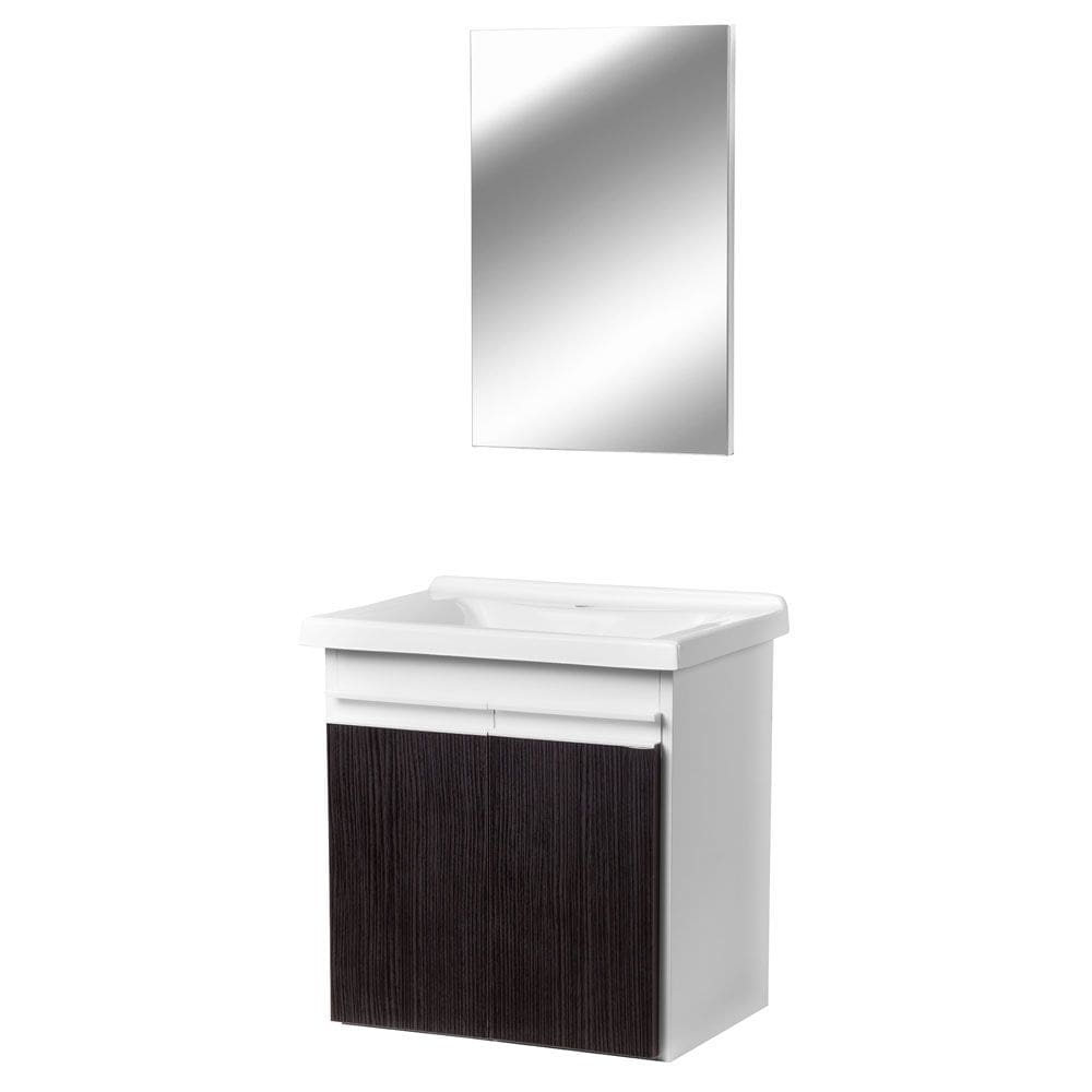 Gabinete de Banheiro com Espelheira Kit Maceió 45cm