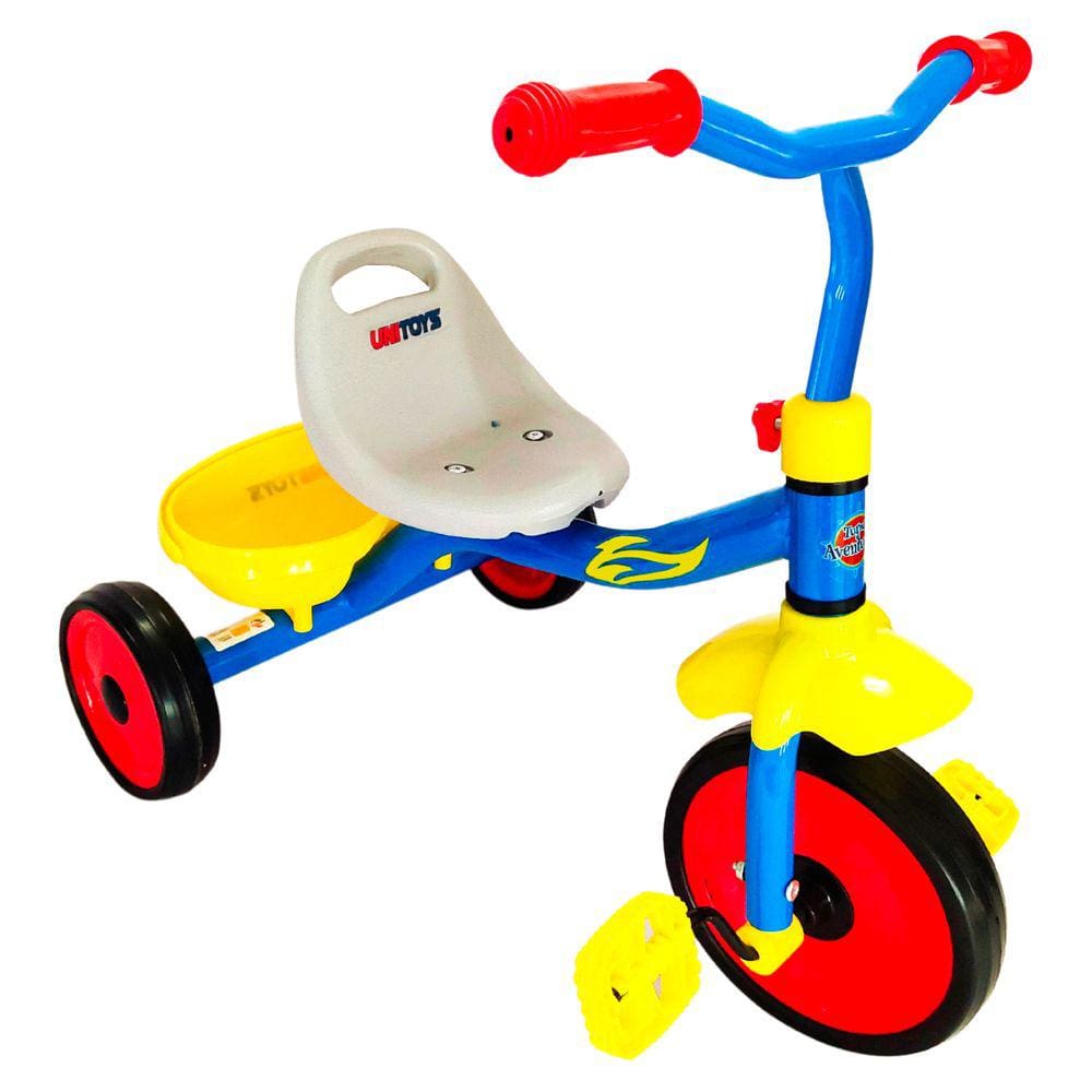 Motoca Triciclo de Pedal e Passeio bebê Rosa Infantil