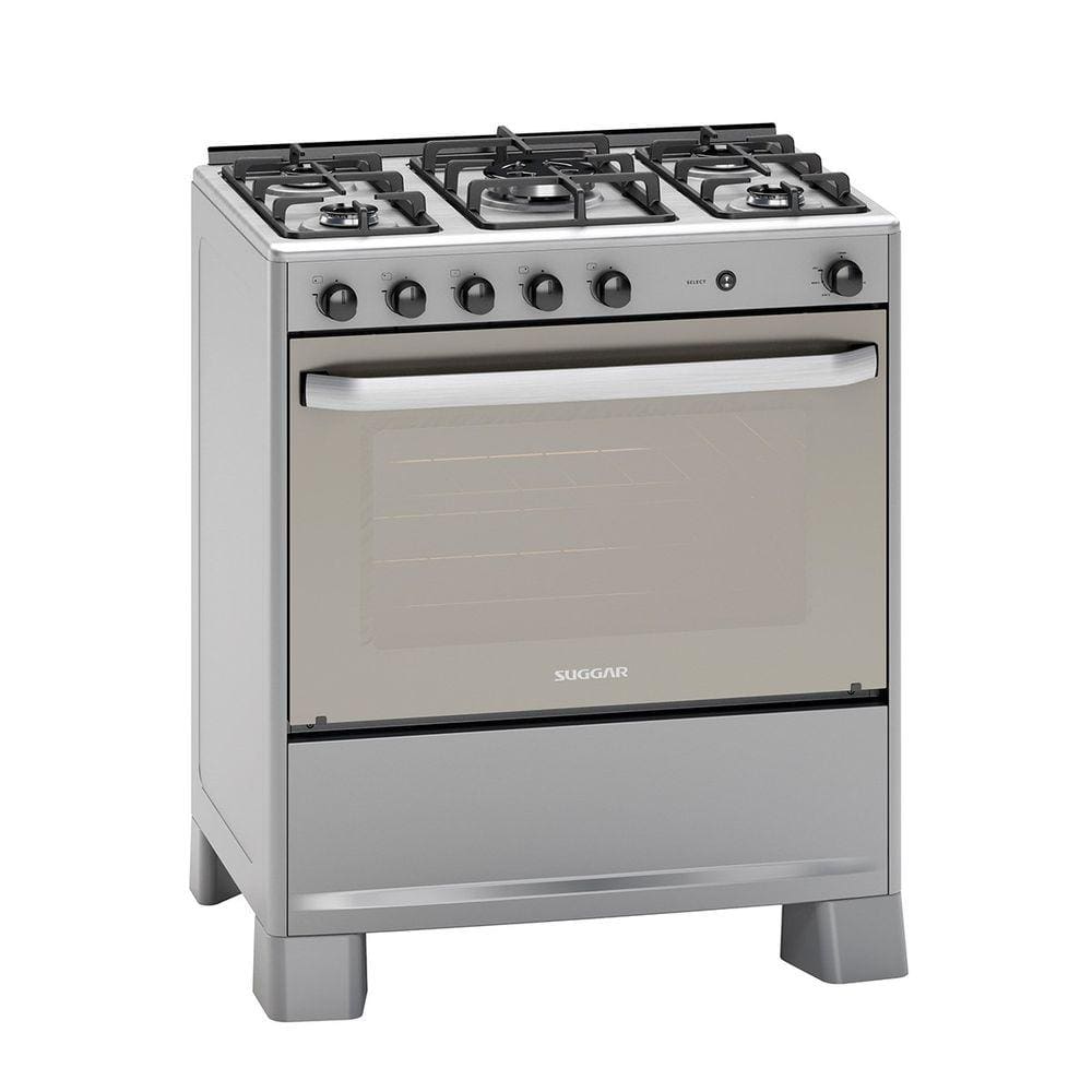Fogão Select Prata Mesa Inox 5 Queimadores Bivolt FGISL510PRIX Suggar