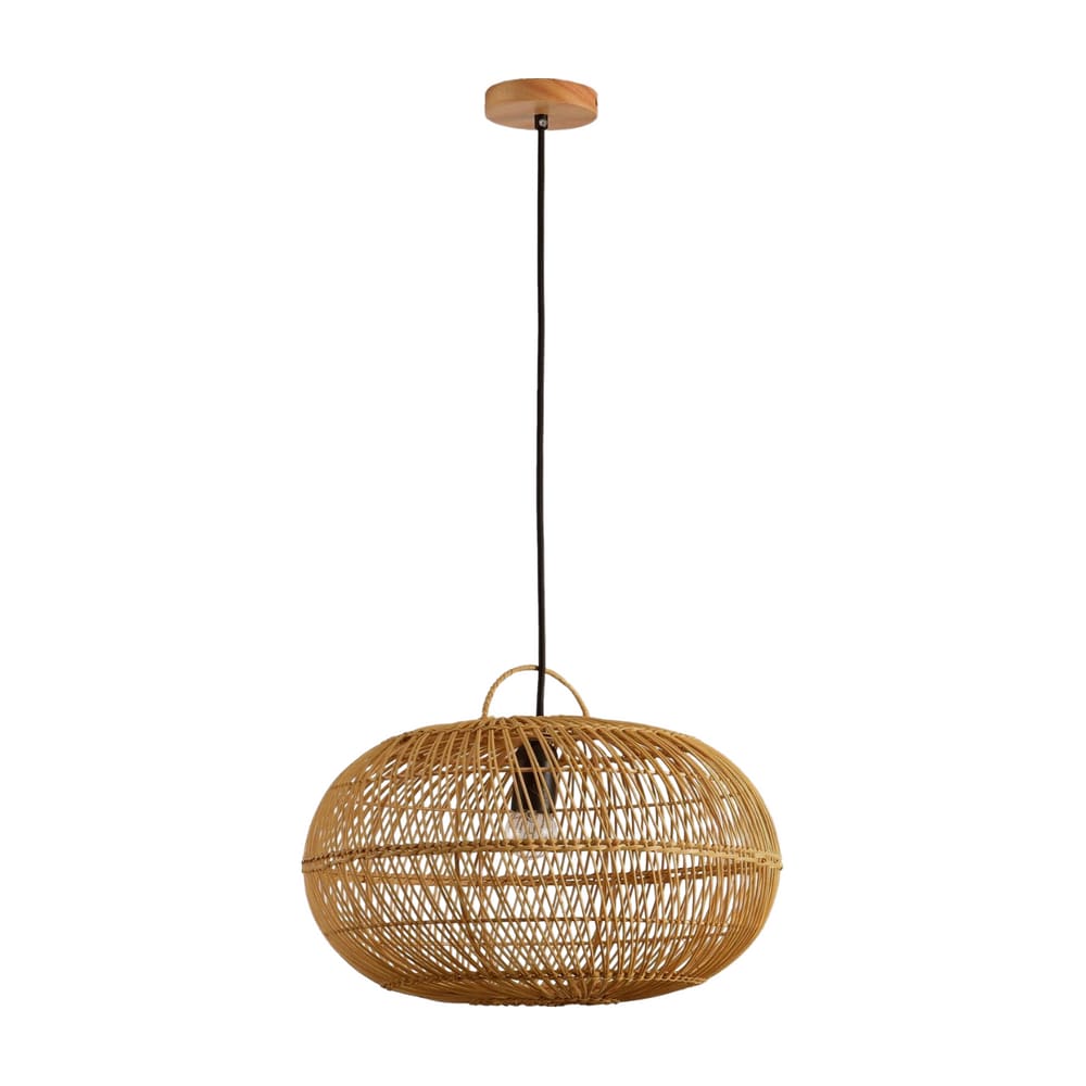Pendente Ôtaki D40cm Rattan - 3 Metros De Cabo