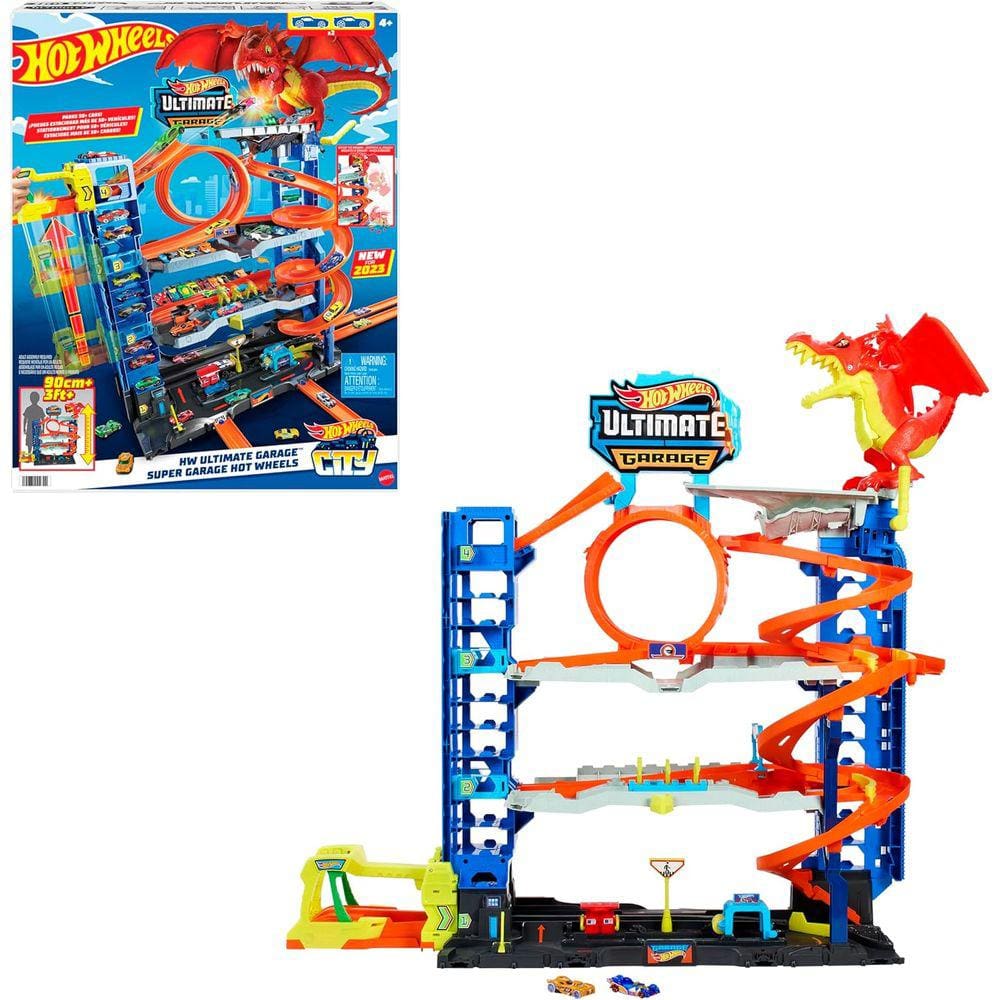 Hkx48 Hot Wheels City Pista De Brinquedo Ultimate Garage