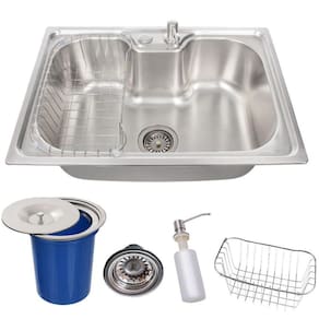 Cuba Gourmet Cozinha 60X42Cm Aço Inox + Lixeira Embutir 8L