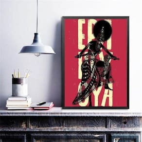 Quadro Poster Candomblé Iansã 33X24Cm - Com Vidro