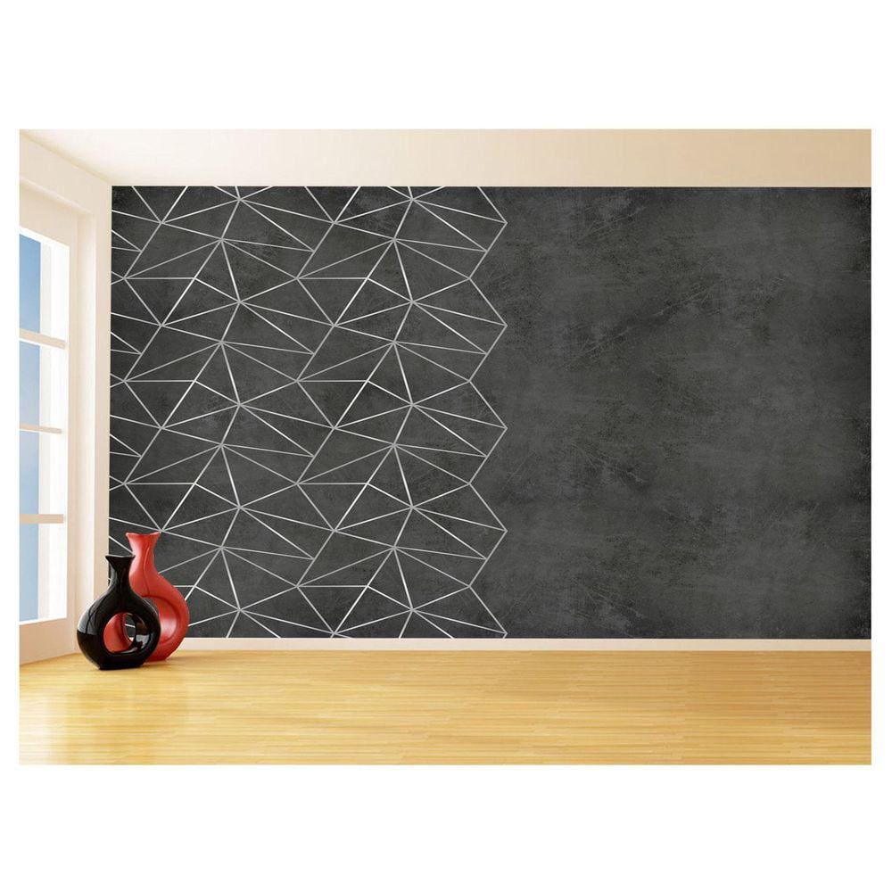 Papel De Parede Concreto Queimado Listra Risco 3,5M Kkt29
