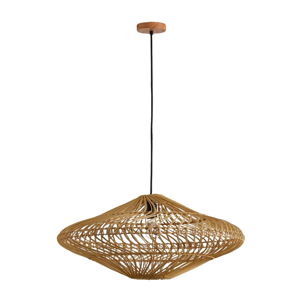 Pendente Ôtaki D60cm Rattan - 3 Metros De Cabo