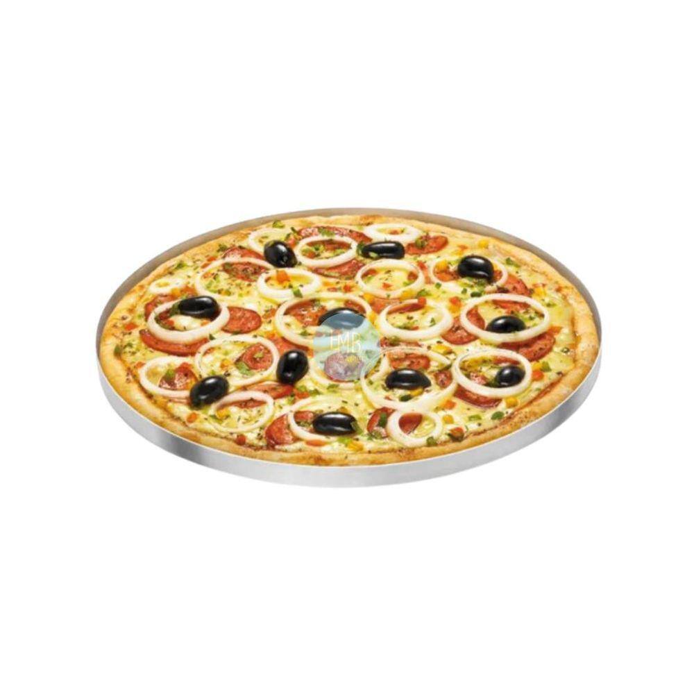 Forma Pizza 35 Cm Alumínio Reforçado Assadeira Paes - 2Unds