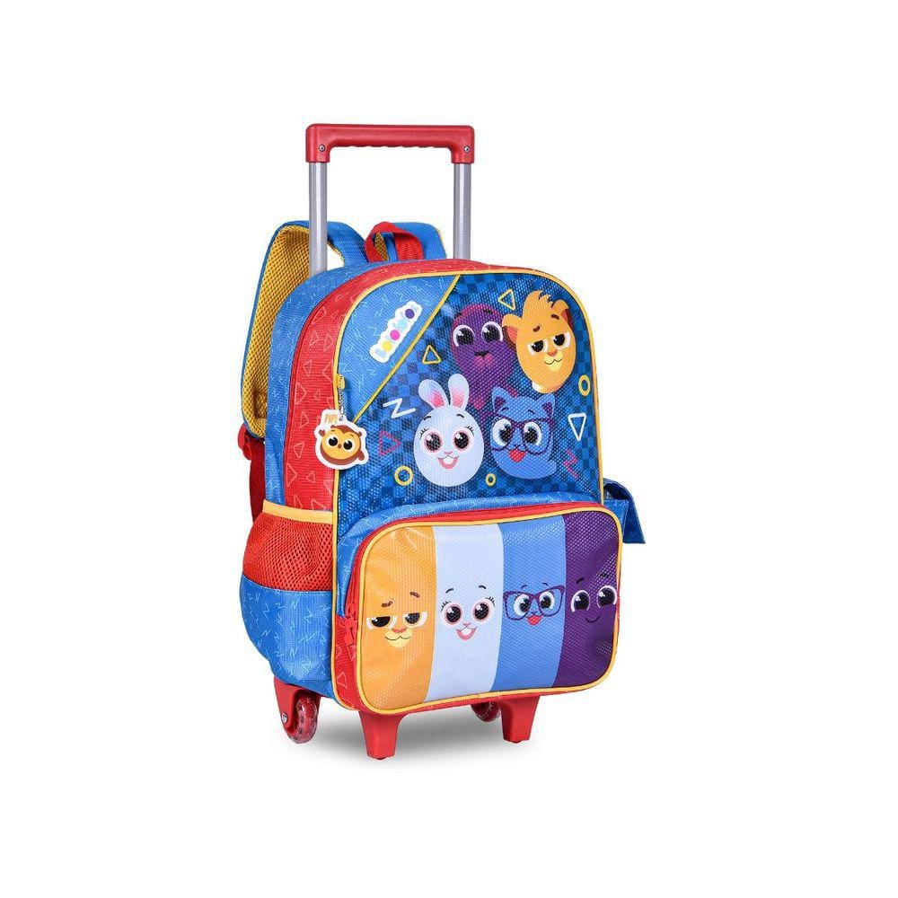 Mochila de Rodinhas Bolofofos Infantil Escolar Creche