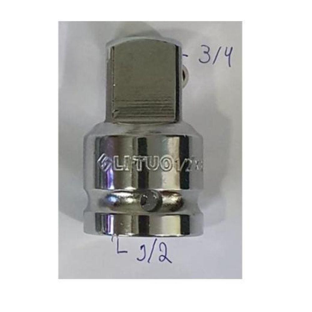 Adaptador Prata Soquete De Encaixe - 1/2 X 3/4