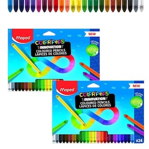 Kit 2 Lápis De Cor Infinito Maped Com 24 Cores Color Peps