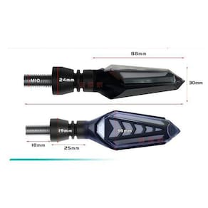 2 Seta Ultra Led Cb250 Twister Sequencial Titan Fan Start160