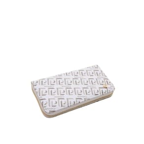 Carteira Feminina Luxo Chenson Mono Art 2415202 Off White