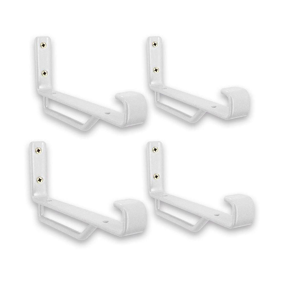 Kit 04 suporte zurique para prateleira - branco