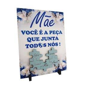 Porta Retrato Azulejo Presente dias das Mães Exclusivo