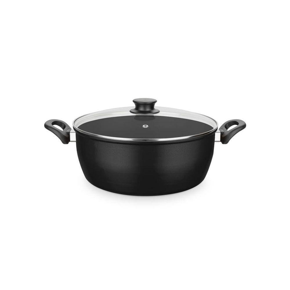 Caldeirão Preto Antiaderente Gulê 28Cm