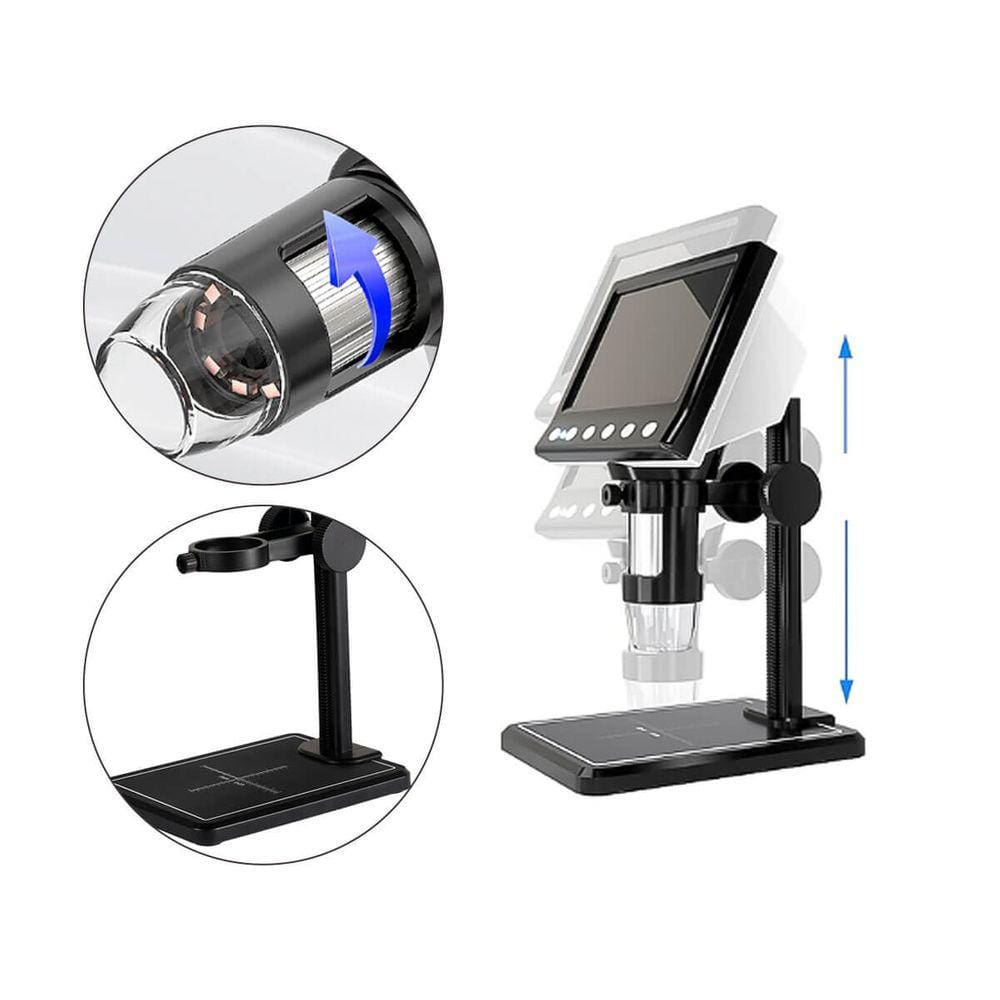 Microscópio Lupa Digital LCD Amplia 1000X Alimentação USB