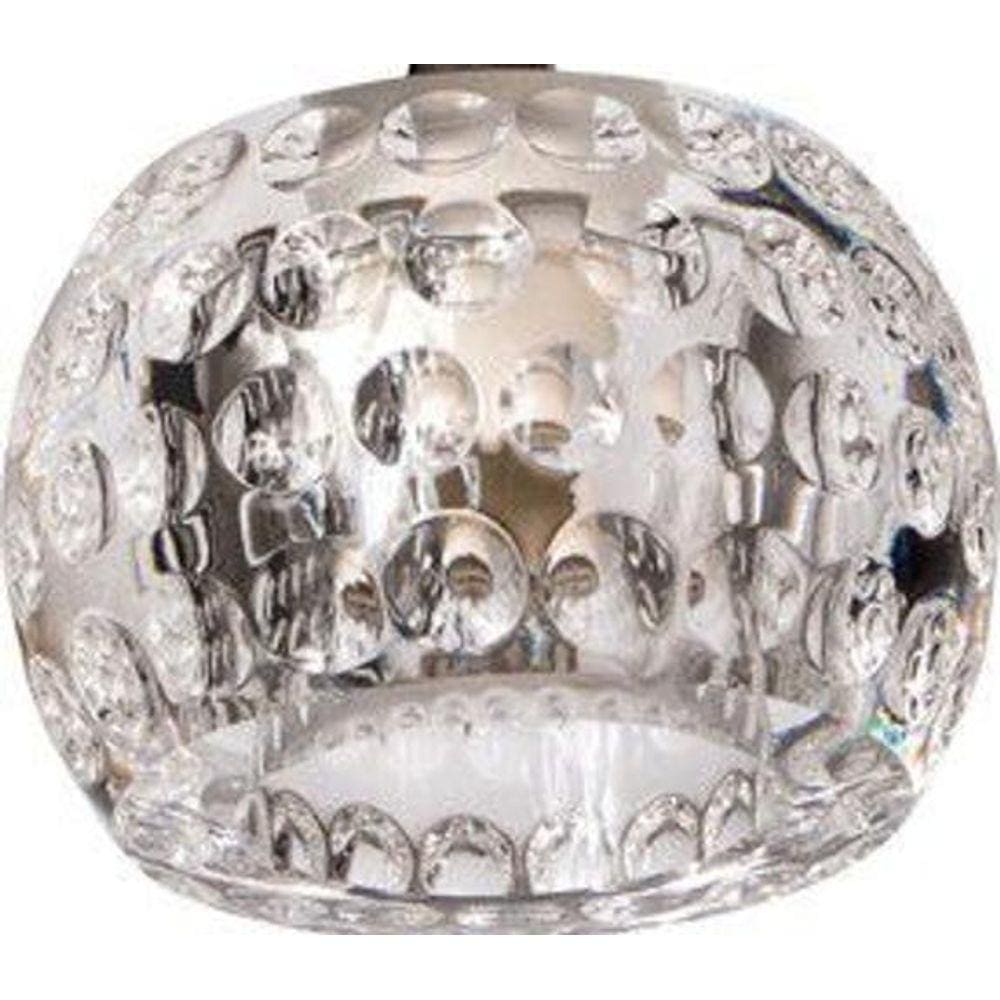 Plafon Demeter Cristal Redondo Quádruplo Para Led