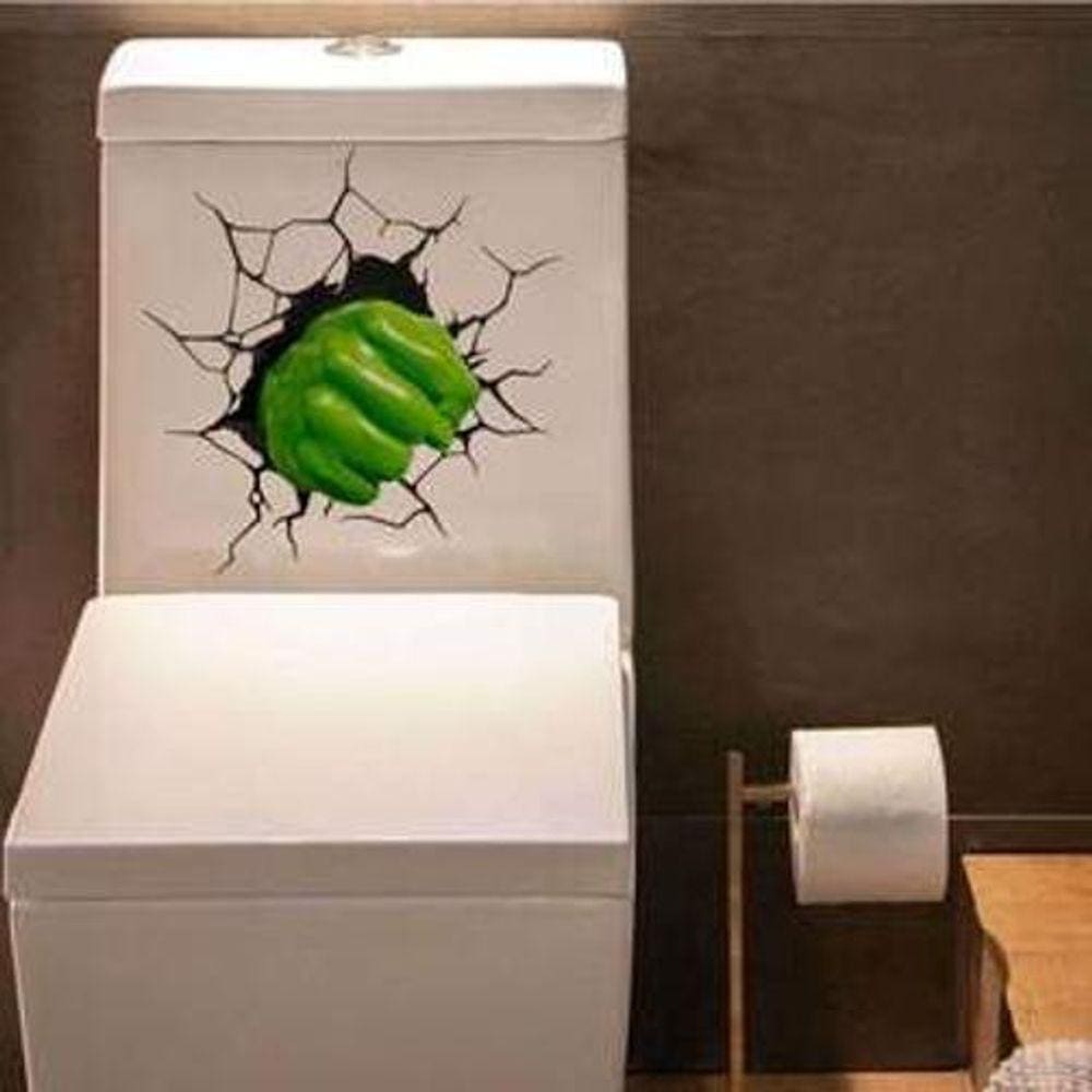 Adesivo De Vaso Sanitário Hulk