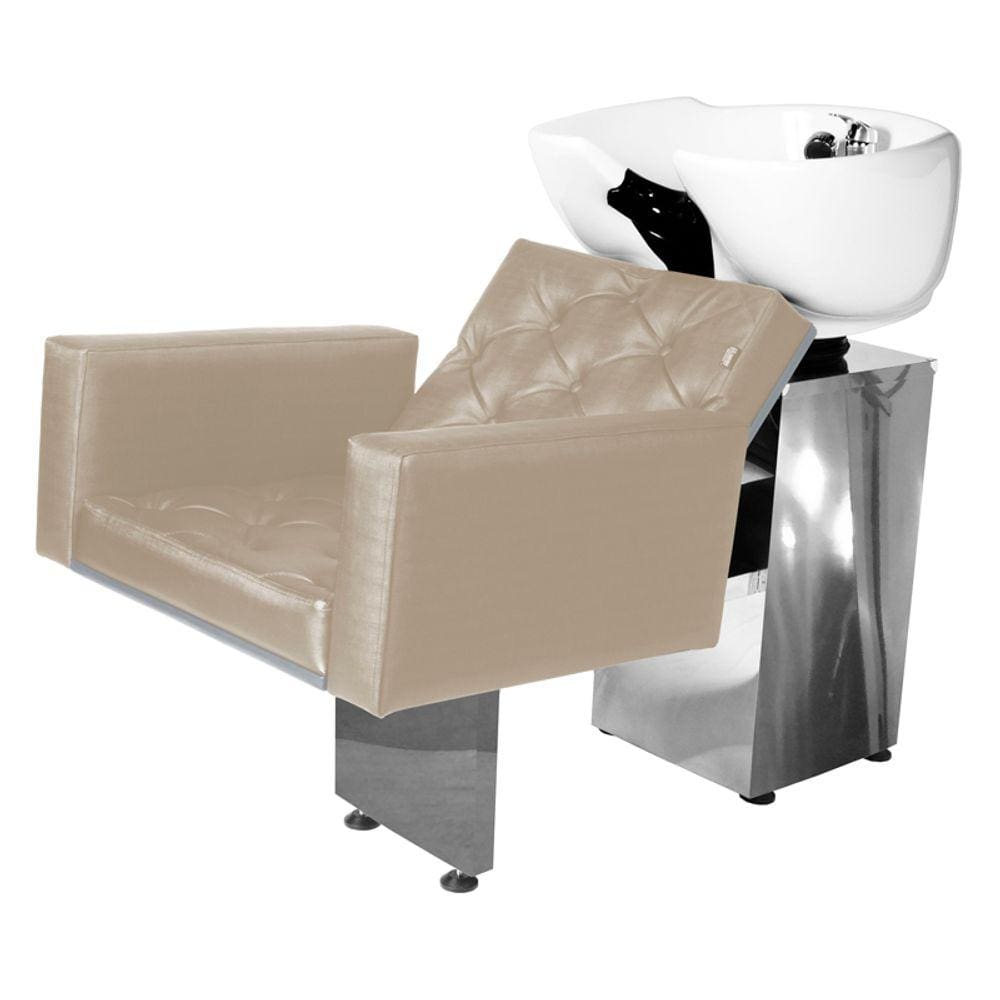 Lavatório Salão de Beleza Evidence Luxo Base Inox BrancoP