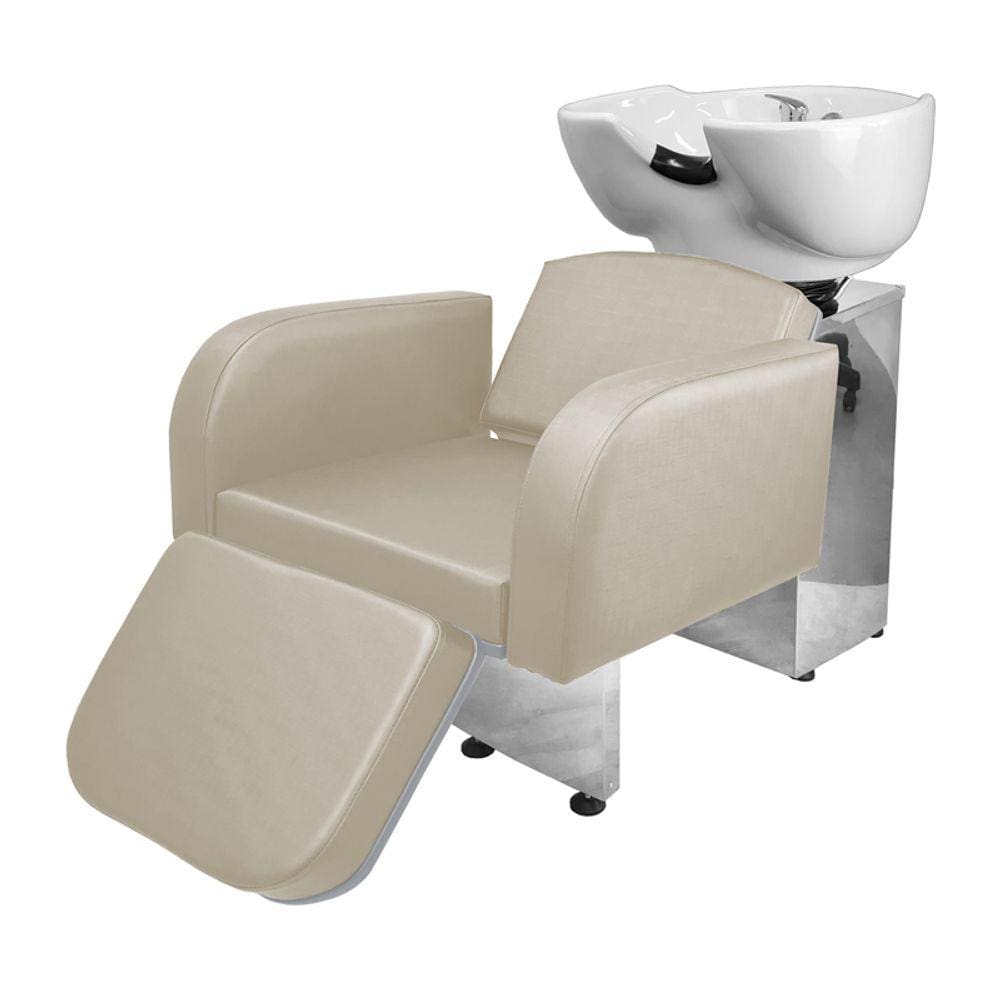 Lavatório Salão de Beleza Destak Ap Base Inox BrancoP