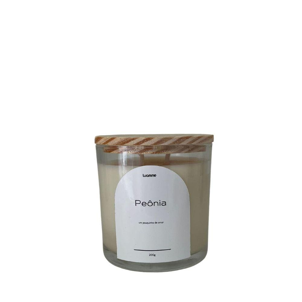 Vela aromática Peônia - um pouquinho de amor 200g