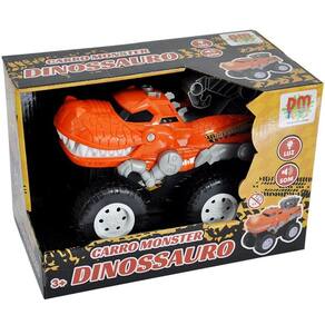 Carro Monster Dinossauro com LUZ DM TOYS