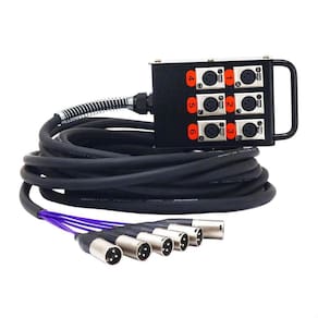 Medusa 6 Vias Montada Conectores Amphenol -11 Metros
