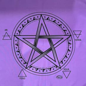 Toalha Pentagrama Tecido Jogo Cartas Tarot - Selecione A Cor