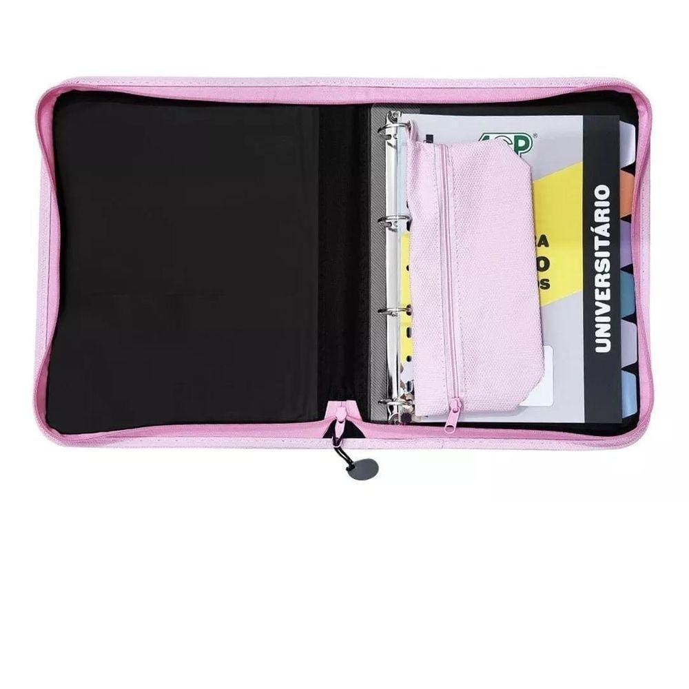 Fichário Sweet 4 Argolas - 27x34x4cm - 96 Folhas - Estojo