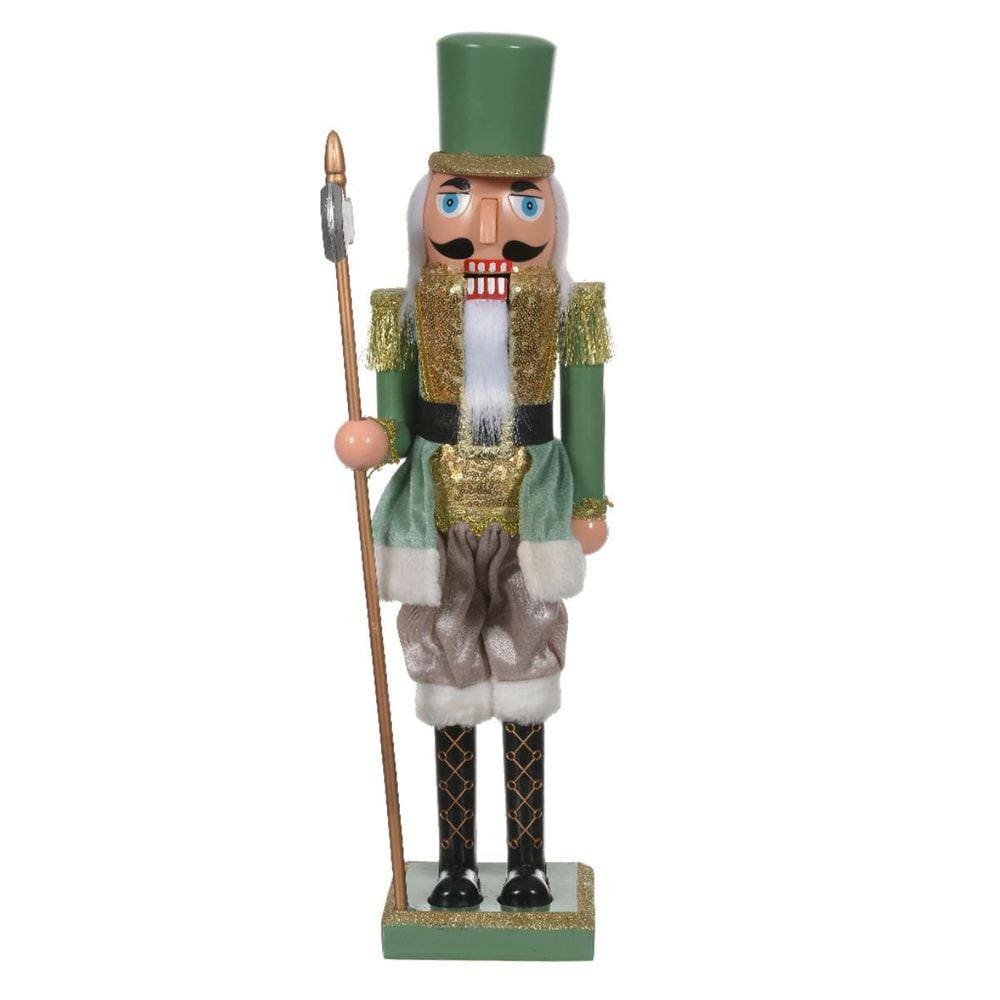 Boneco Natal Quebra Nozes Verde Dourado 80Cm Dea 48622001