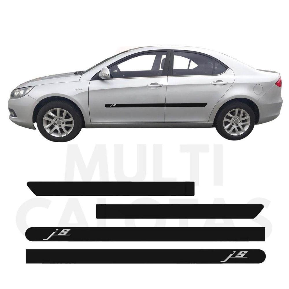 Friso Lateral Borrachão Jac J5 2012 A 2016 Com Nome 6372A