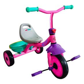 Triciclo de equilíbrio Rosa Menino a pedal para desenvolvimento da criança