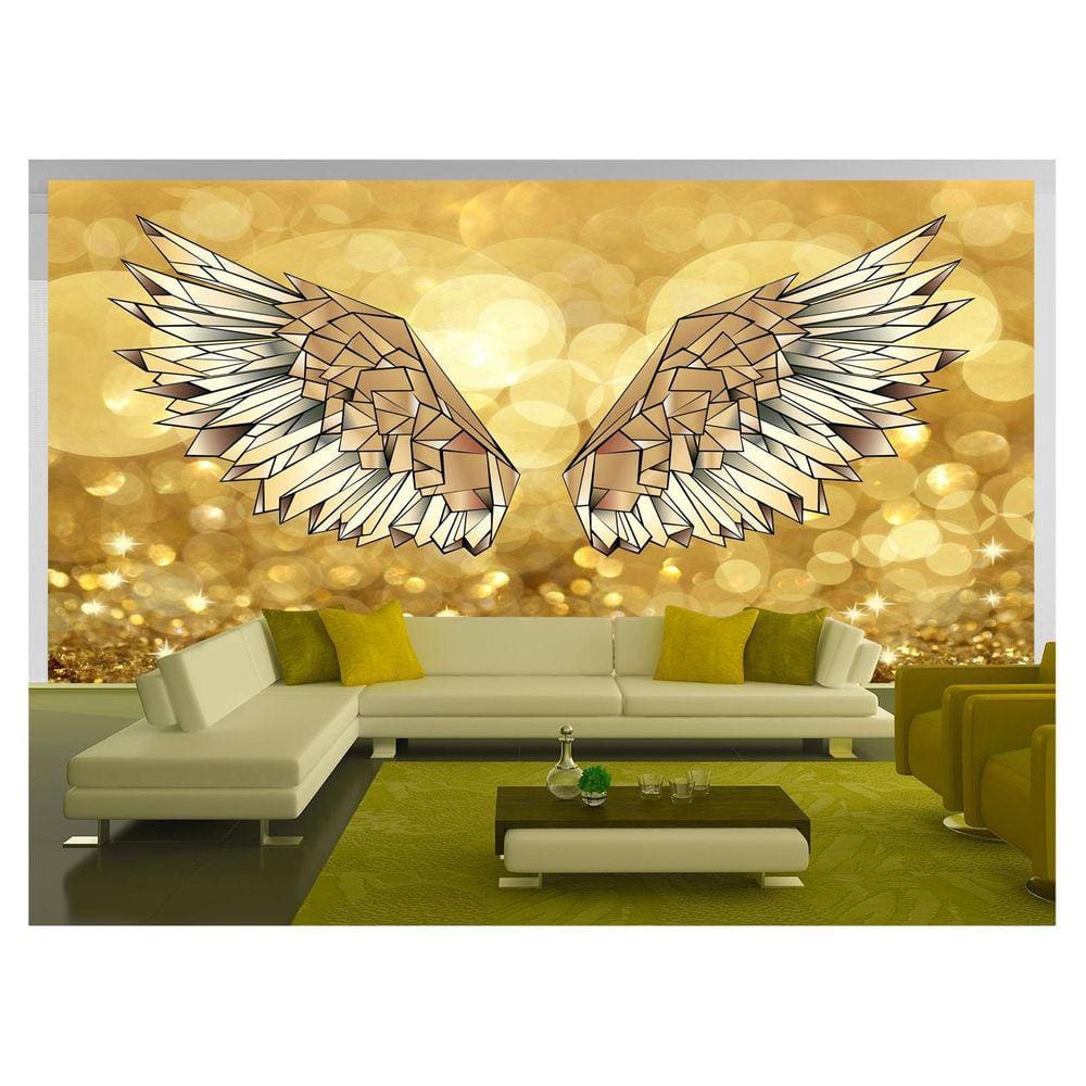 Papel De Parede 3D Arte Asas Selfie Insta Cores 3,5M Tra201