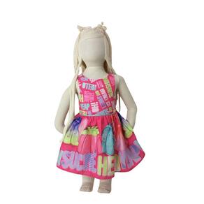 Vestido Rodado Mon Sucre Pink Letras tam 1