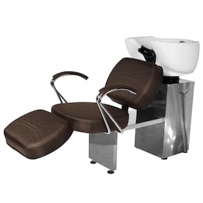 Lavatório Salão de Beleza Topázio Ap Base Inox Marrom